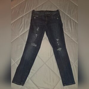 Dark Wash Distressed Women’s Jeans